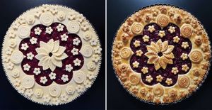 Пекарь из Германии готовит пироги, которые больше похожи на узорчатые панно