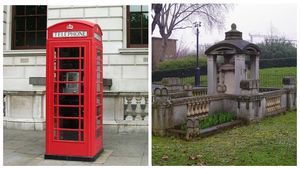 Задушевный разговор: знаменитая красная телефонная будка скопирована с надгробия