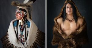 16 невероятных портретов американских индейцев в ритуальных костюмах