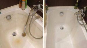 Доступный способ очистить ванну со стойкими загрязнениями, не используя агрессивную химию