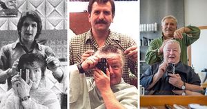 Поход к парикмахеру длиною в жизнь: британец почти полвека делает вот такие селфи