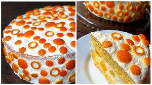 Торт "Апельсиновый рай" Очень вкусный, яркий тортик!