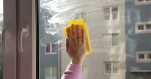 Наблюдение за немецким соседом, который удивительно быстро моет окна