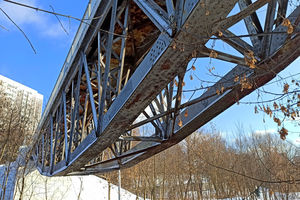 Перевернутый мост из Свиблово в Отрадное