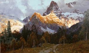 Величественные горные пейзажи художника, который влюбился в Кавказ и написал более 1000 картин