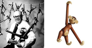 Деревянные игрушки Кая Бойсена: Как вешалка в форме обезьянки стала символом скандинавского дизайна 
