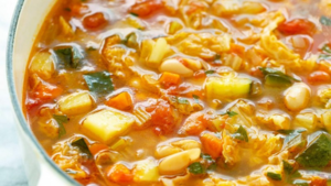 Постный овощной суп за 30 минут - Итальянский суп Минестроне