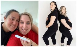 Как супруги-лесбиянки одновременно забеременели и родили «двойню»