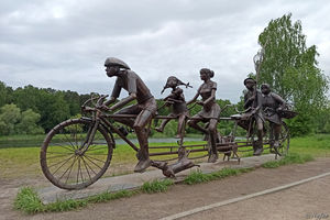 Велосипедисты в Стрешнево
