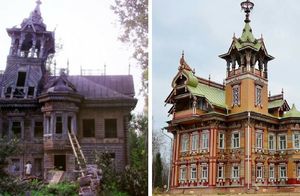 16 фото заброшенных или полуразрушенных строений мира до и после их восстановления