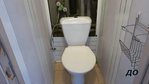 Как легко отремонтировать старый хрущёвский туалет 1*1 м