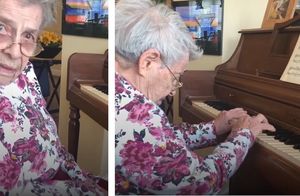 Бабуля в 90 лет не узнает семью, но за роялем вдруг вспоминает сложнейшие композиции
