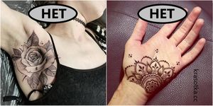 6 зон на теле, где ни в коем случае нельзя делать татуировку