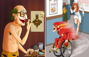 Отчаянные пенсионеры: Юмористическая серия иллюстраций о супергероях, ушедших на заслуженный отдых