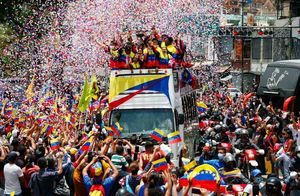 Фото дня: венесуэльцы приветствуют спортсменов Паралимпиады