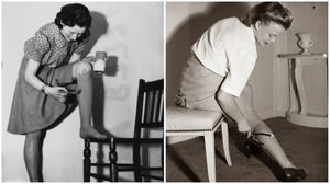 Зачем женщины в 1940-х покрывали ноги краской и рисовали стрелки на голенях карандашом для век