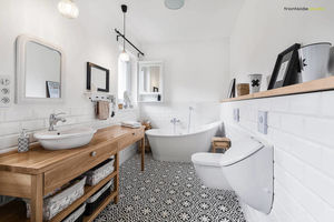 25 скандинавских ванных комнат