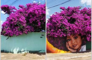 15 работ уличного художника, который идеально вписывает растения в свои творения