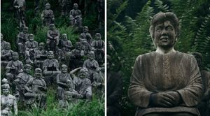 Заброшенная японская деревня с сотнями статуй поразила воображение фотографа — ЕЩЁ