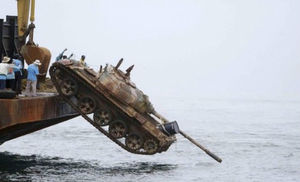 Как проехать на танке Т-90 под водой