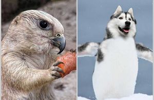 Кототюлень и пингвохаски: 14 работ дизайнеров, которые объединили разных животных