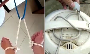 Видео, показывающее, как хитрым способом распутать шнуры, и это больше похоже на магию
