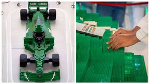 Самый большой автомобиль Формулы-1 из деталей LEGO