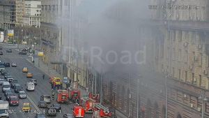 Пожар на 1-й Тверской-Ямской улице потушили