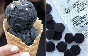 Почему вредно пробовать черное мороженое и другие продукты с активированным углем