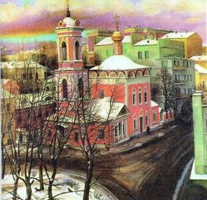Церковь Вознесения на улице Неждановой картина Т. Назаренко