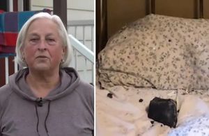 Видео: Женщина спала, когда на ее кровать, пробив крышу и потолок, вдруг упал метеорит