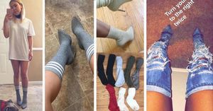 Мир сошел с ума: носки теперь носят поверх лодочек на шпильке (11 фото)
