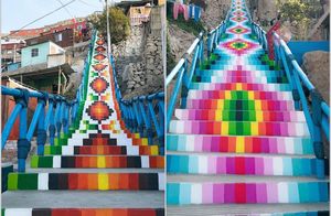 12 удивительных лестниц в Перу, которые разукрасил художник