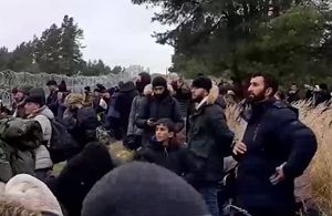Группа мигрантов прорвалась в Польшу из Белоруссии