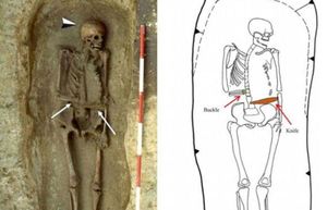 Археологи обнаружили скелет мужчины, который использовал нож вместо протеза руки