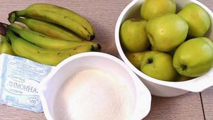 Рецепт варенья из яблок и бананов (видео)