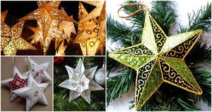 Лучшие идеи самодельных звезд для новогоднего декора прекрасной елочки