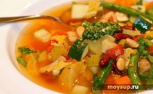 Красивый и разноцветный — итальянский суп Минестроне