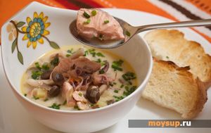 Вкуснейший суп с морепродуктами Клэм-чаудер