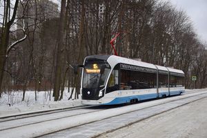 Современные трамваи начали курсировать по маршрутам на севере и северо-западе Москвы