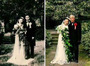 Эта пара воссоздала день своей свадьбы спустя 70 лет