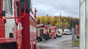 Трое пострадали при пожаре на заводе «Северная верфь» в Санкт-Петербурге