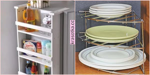 10 гениальных приспособлений для хранения кухонной утвари в условиях малогабаритки