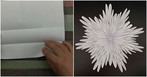 Объемная Рождественская звезда из обычной бумаги: предельно простая техника — потрясающий реалистичный результат