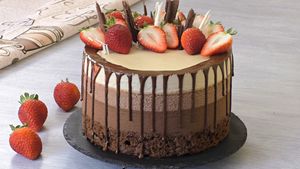Муссовый торт «Три шоколада» на Новый Год