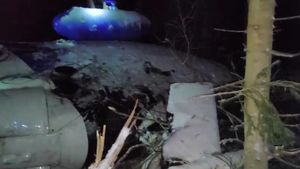 Появилось видео с места аварийной посадки вертолета Ми-2 в Удмуртии