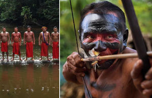 Воины бразильского племени готовы воевать с золотоискателями до последней капли крови