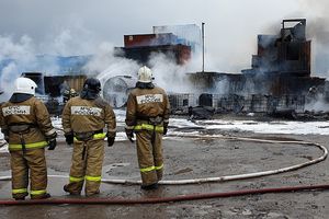 Возгорание произошло на складе в подмосковных Химках