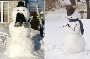 20 фото очень необычных снеговиков, с которыми так и хочется сфотографироваться