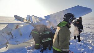 Появились кадры с места крушения легкомоторного самолета в Алтайском крае